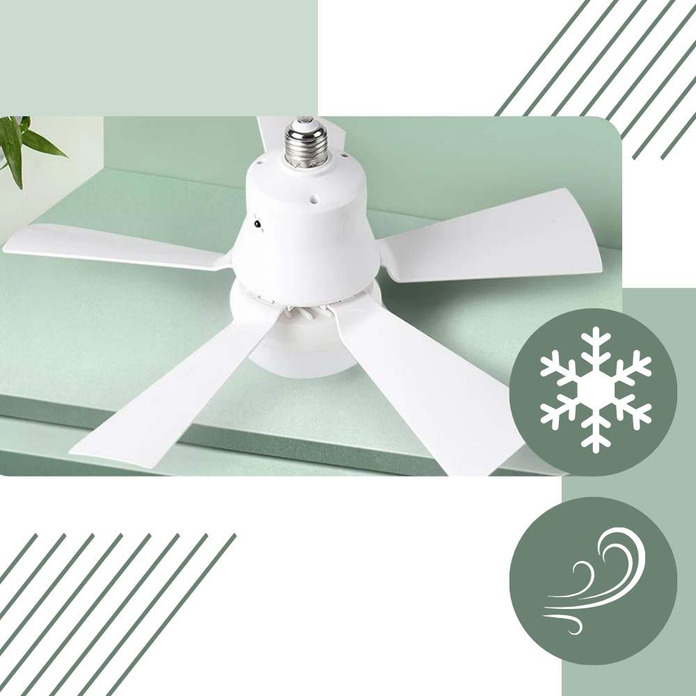 Ventilatorlampe med E27 fatning - Ozerty