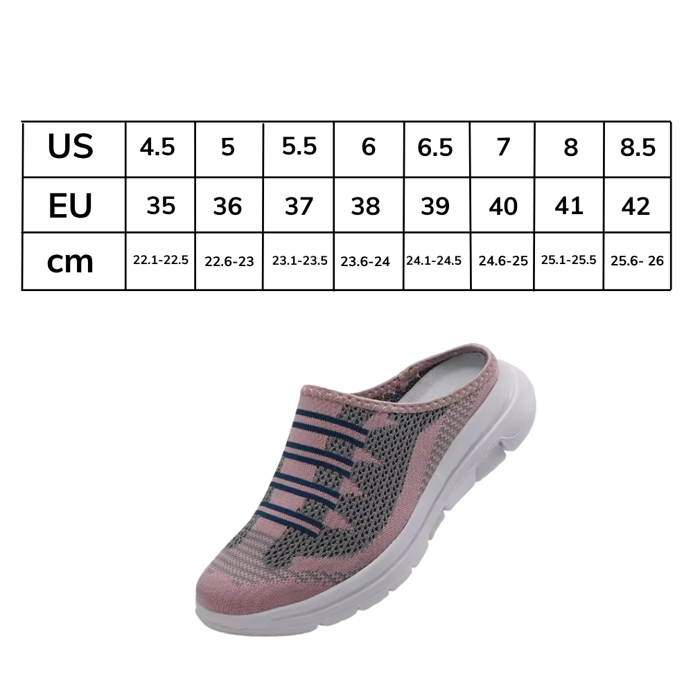 Behagelige slip-on flade mules - Ozerty