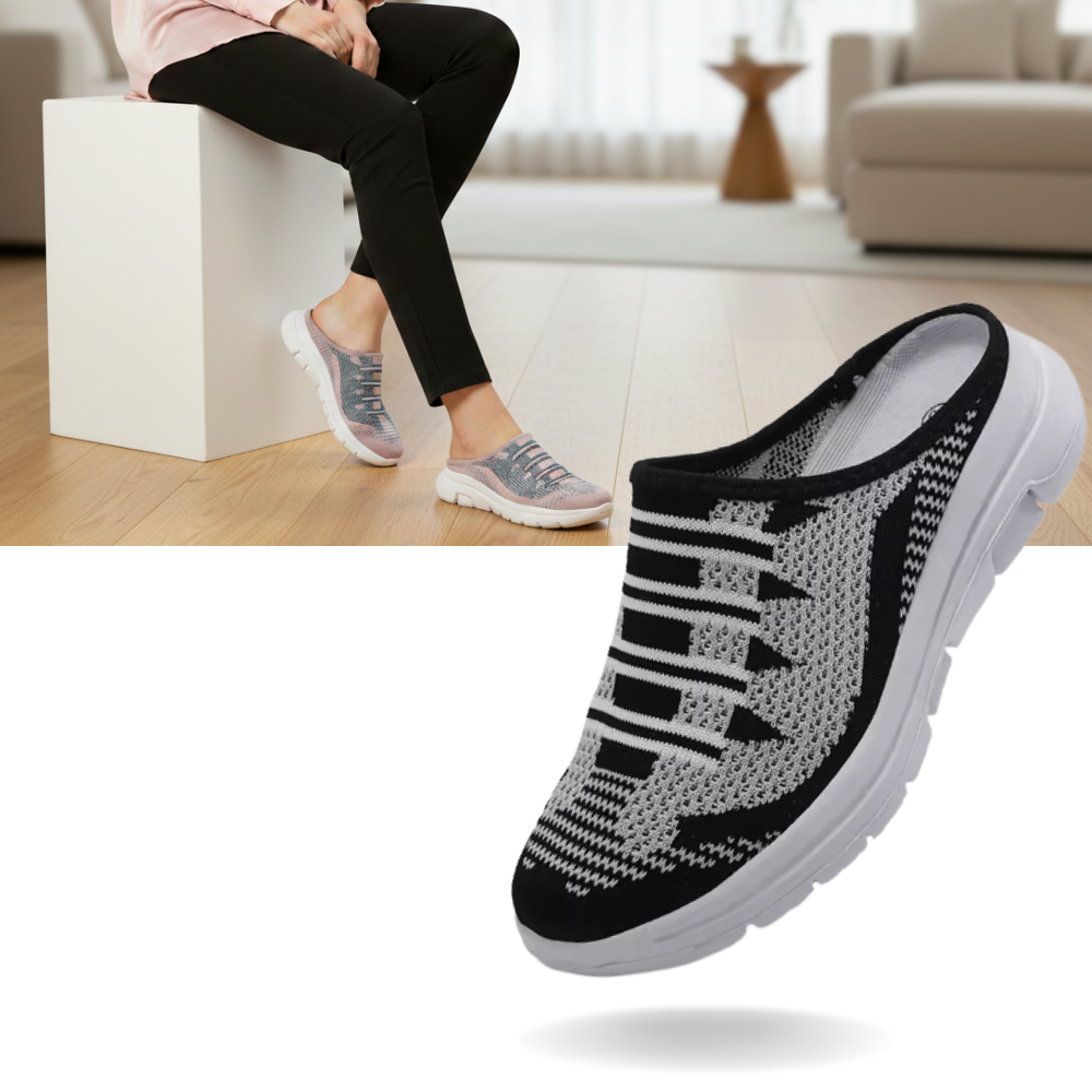 Behagelige slip-on flade mules - Ozerty