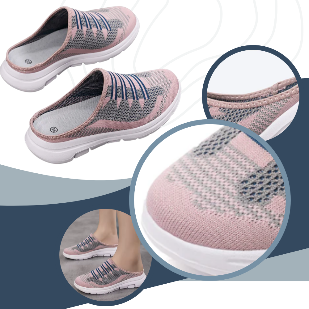 Behagelige slip-on flade mules - Ozerty