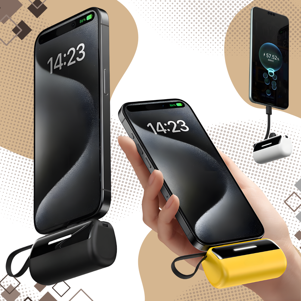 Mini Powerbank med Stativ - Ozerty