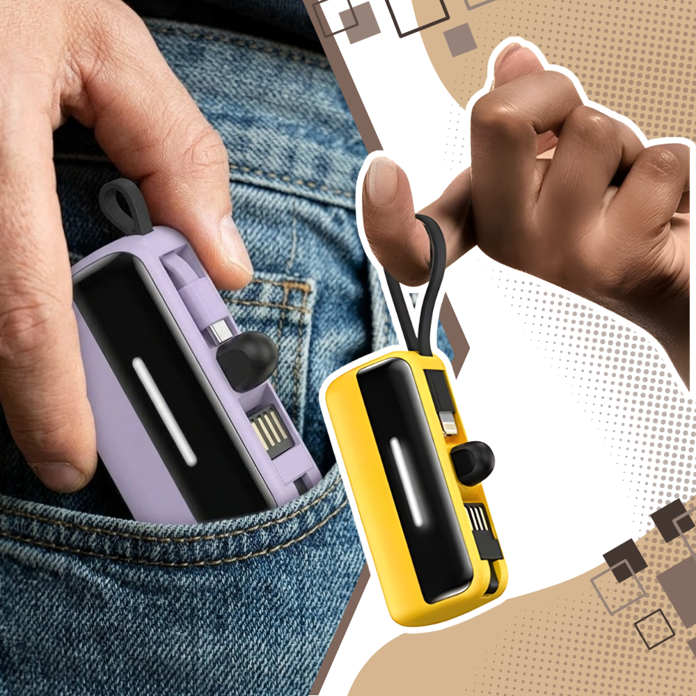 Mini Powerbank med Stativ - Ozerty