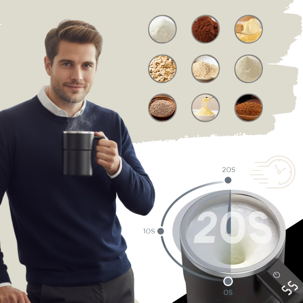 Smart Selvomrørende Kop - Ozerty