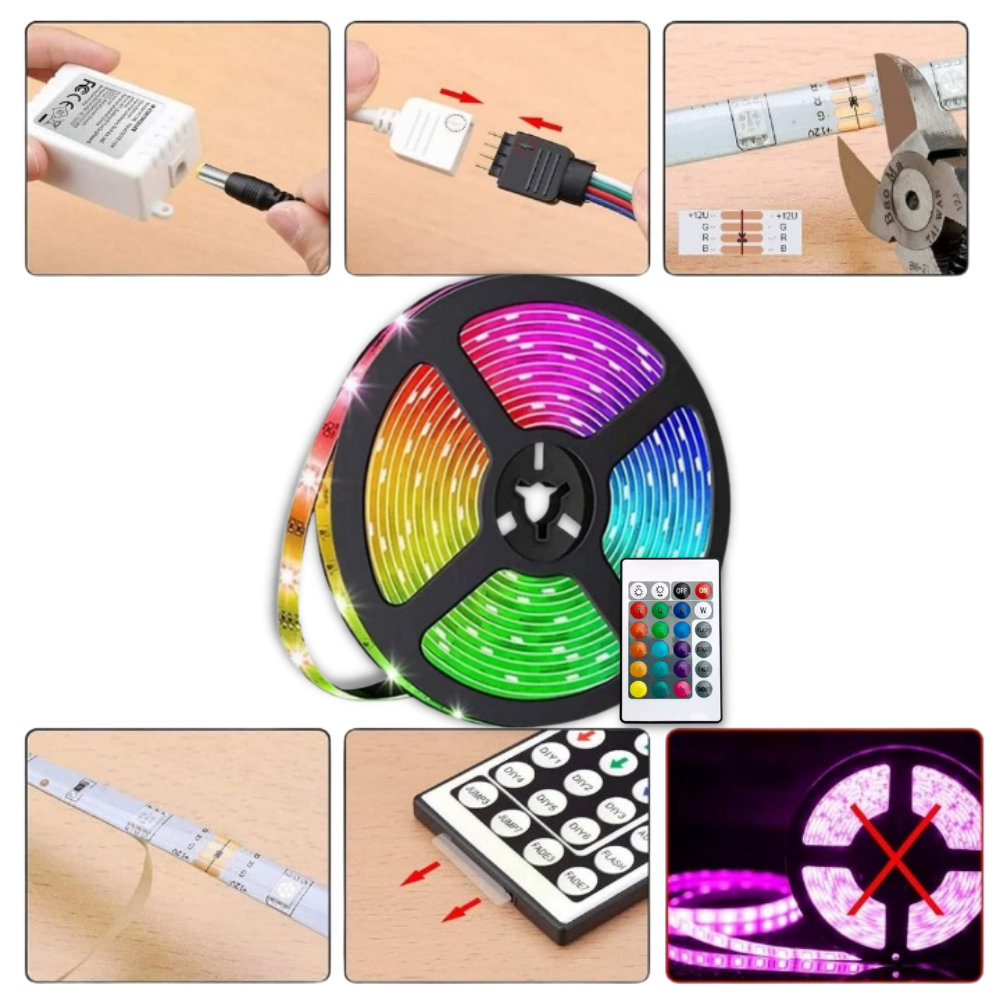 Energieffektiv RGB Led-bånd

 - Ozerty