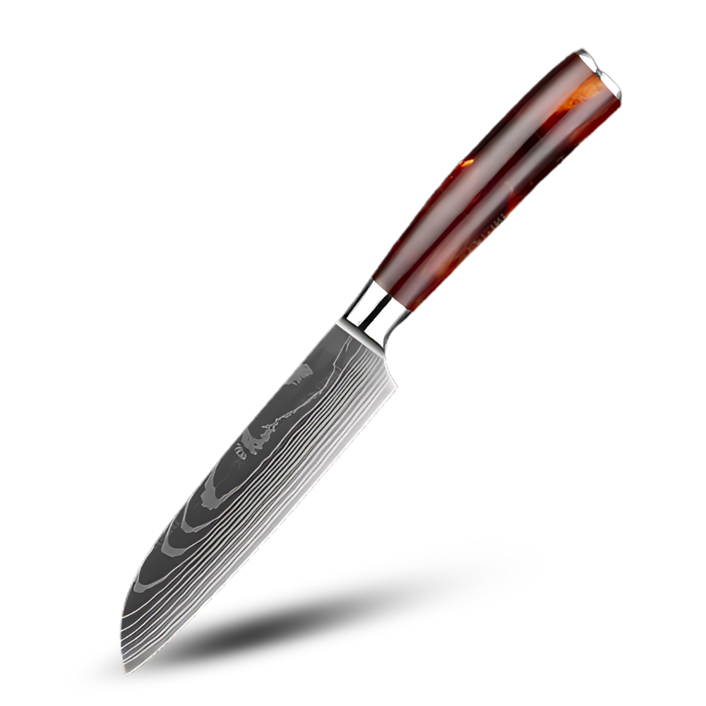Japanske knive i Fire Land-serien

 -Santoku-kniv 10 cm - Ozerty