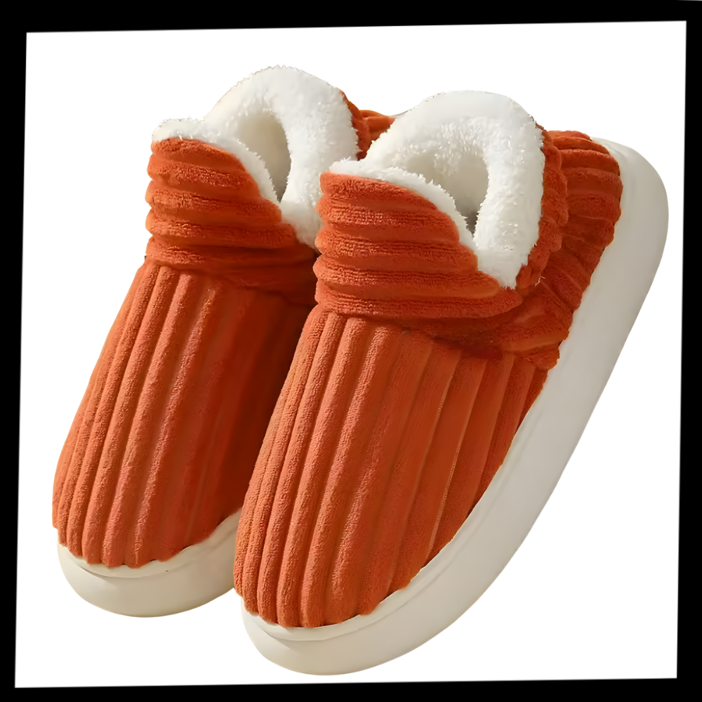 Fluffy Plush House Slip-On - Ozerty