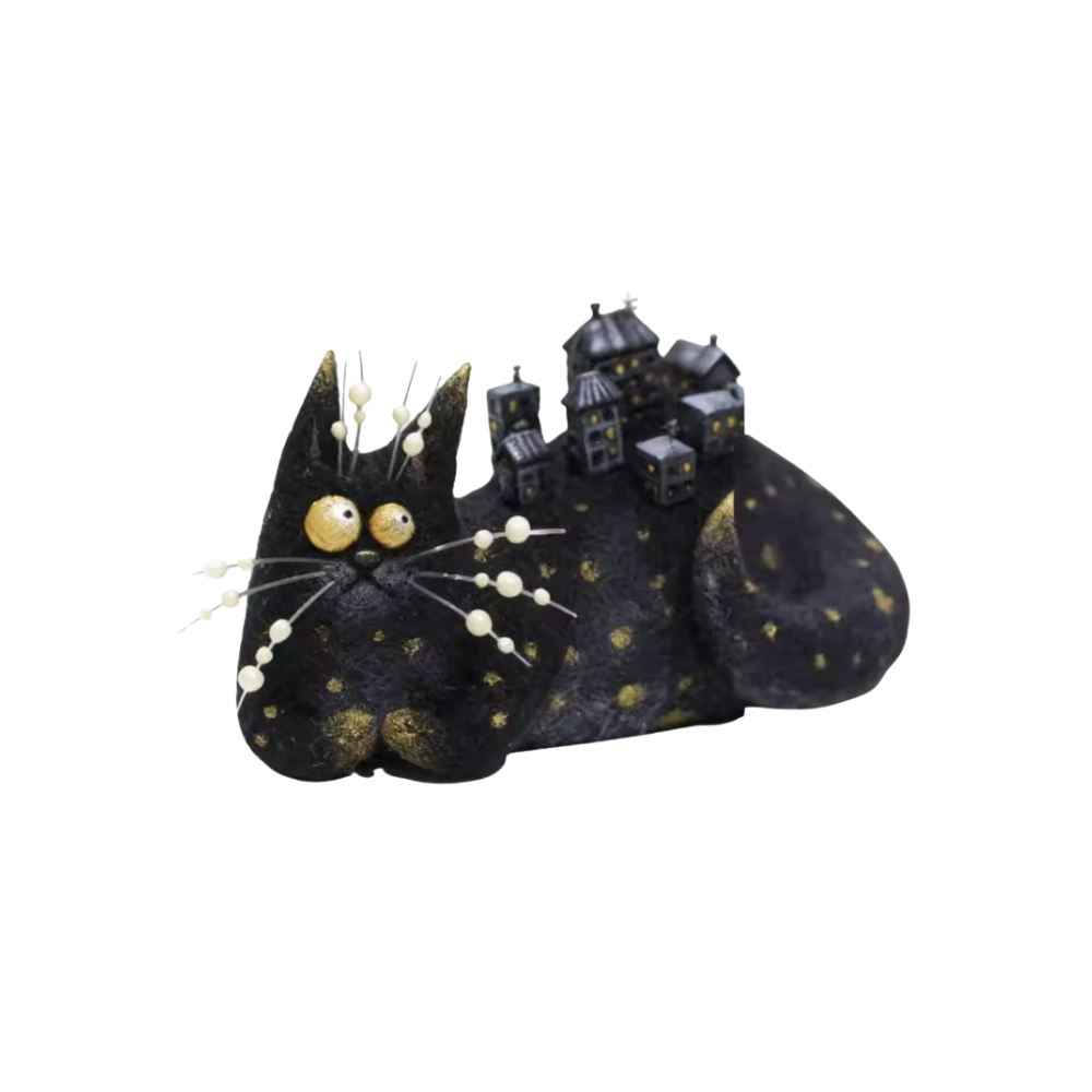 Sjov Pjusket Dekorationskat -Katteby - Ozerty