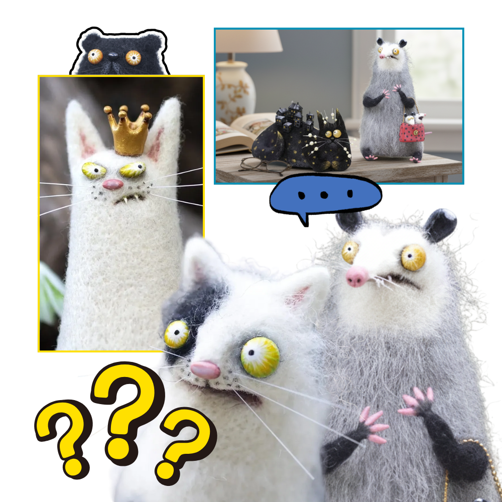 Sjov Pjusket Dekorationskat - Ozerty