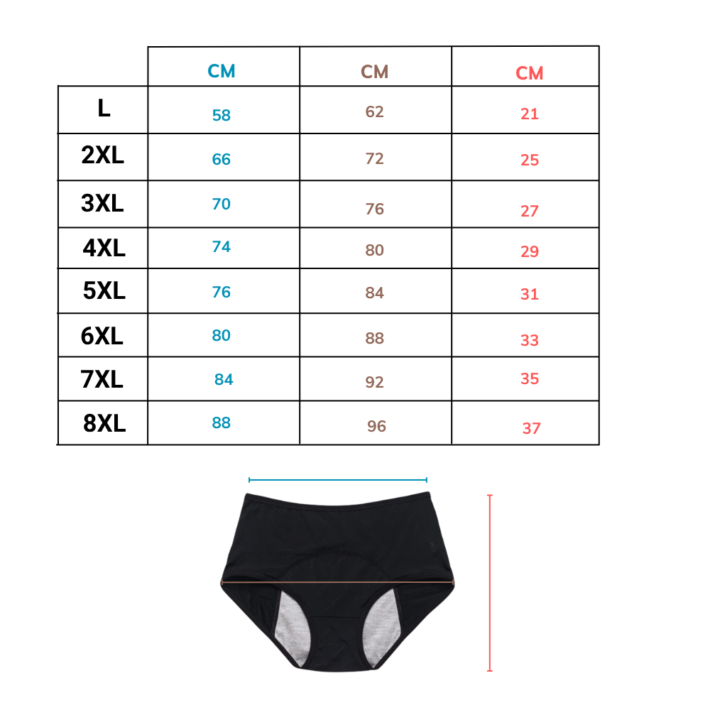 Højtaljet Inkontinensundertøj - Ozerty