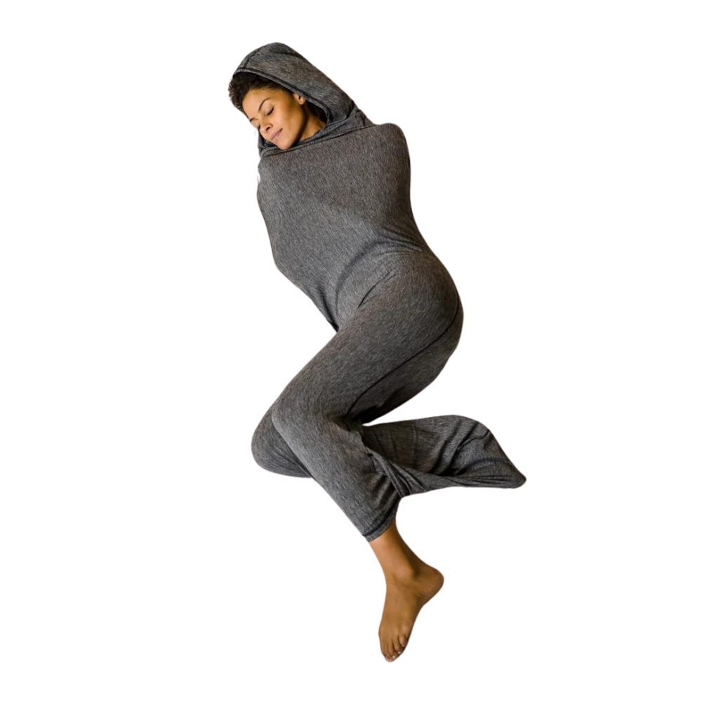 Sovesvøb med hætte som et tæppe der kan haves på
 -Voksen/185x50 cm - Ozerty