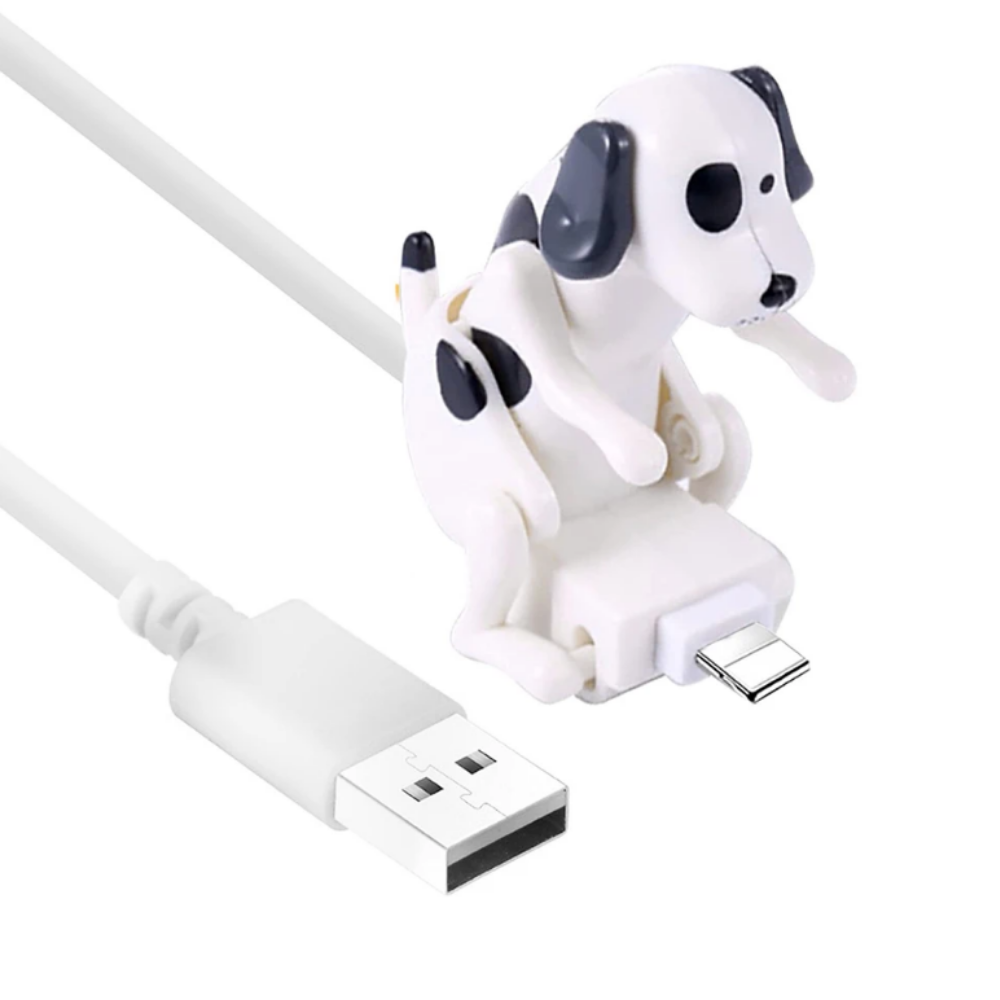 Kabel til hurtigopladning med gnubbende hund

 -Hvid/AndroidHvid/AppleHvid/Type C - Ozerty