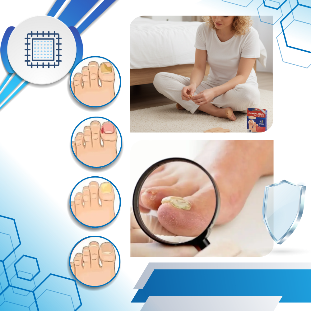 Fugtgivende Hydrogel Negleplaster - Ozerty