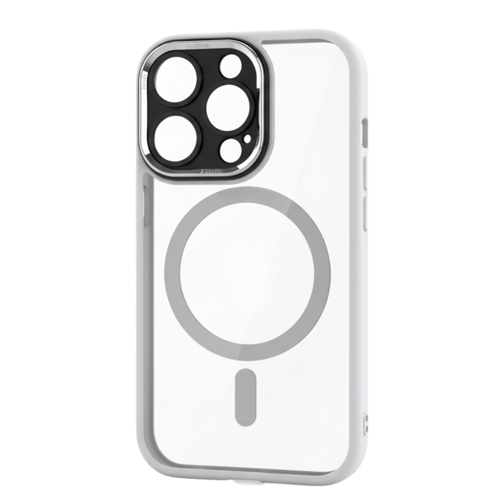 Magnetisk Stødsikker iPhone-cover -Titanium hvid - Ozerty