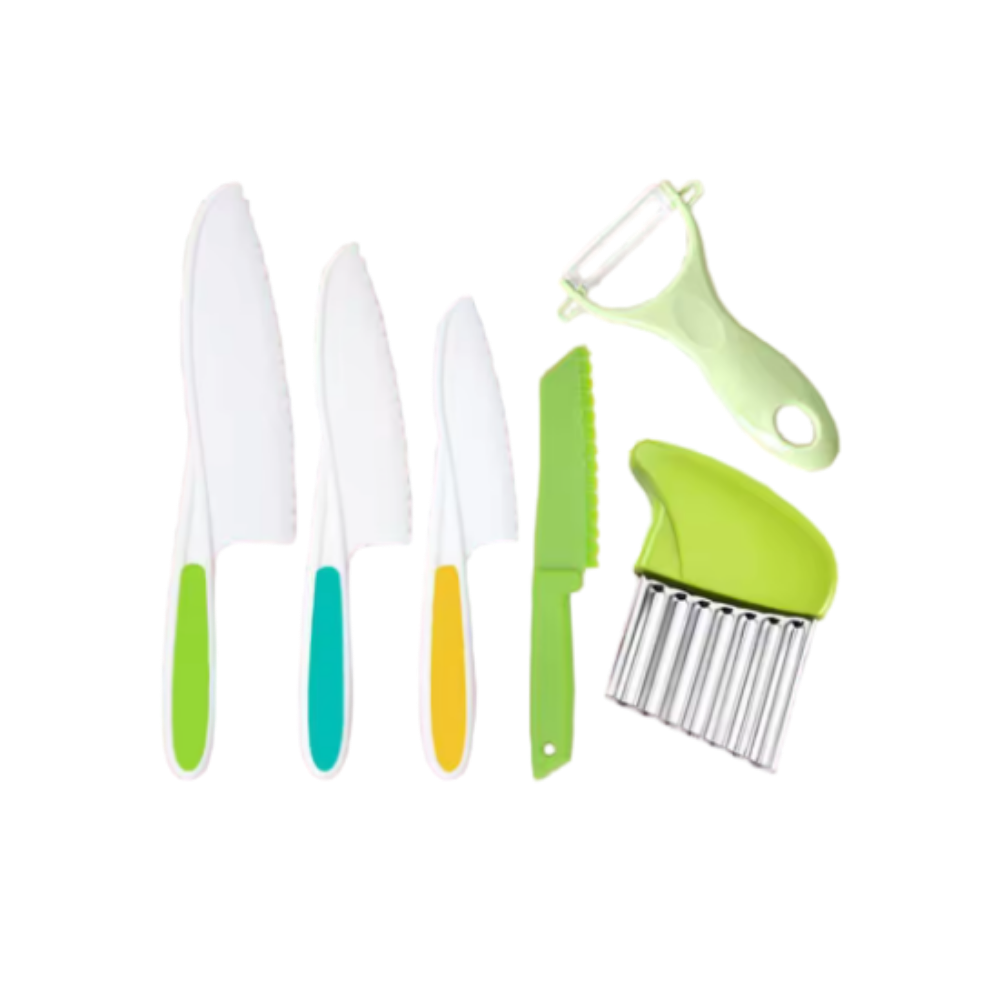 Børnevenligt Køkkensæt -Grøn - Ozerty