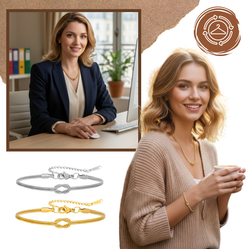 Love Knot halskæde og armbånd - Ozerty