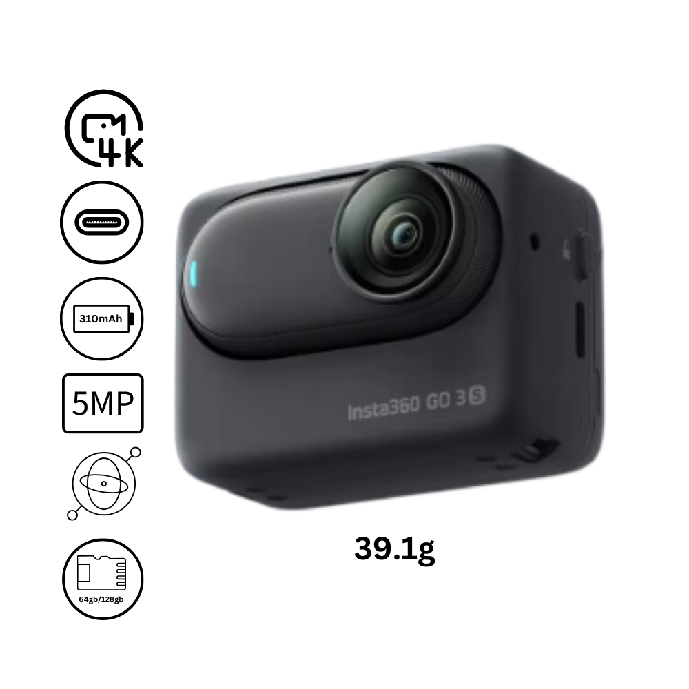 Insta 360 håndfrit kamera med magnetisk montering - Ozerty