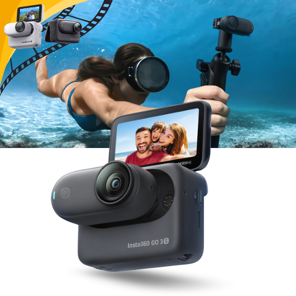 Insta 360 håndfrit kamera med magnetisk montering - Ozerty