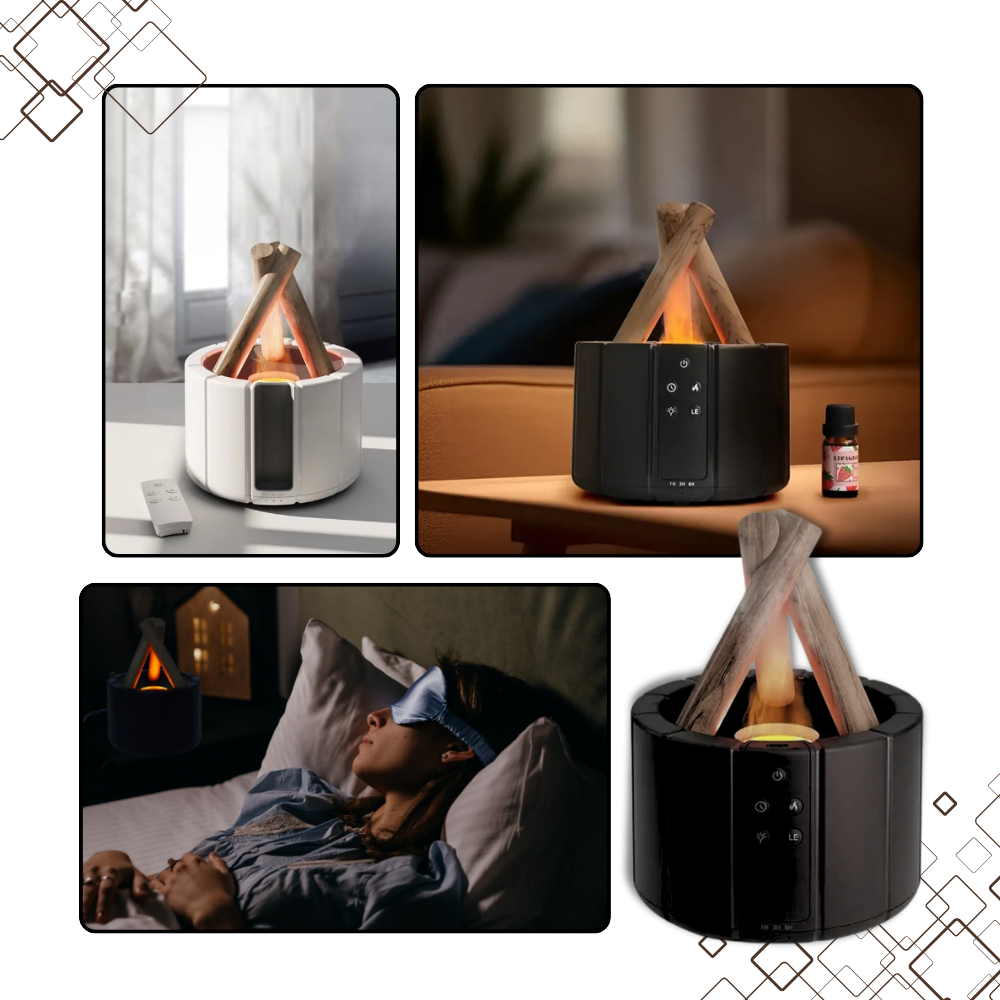 Hypnotiserende bål aromatherapy diffuser - Ozerty