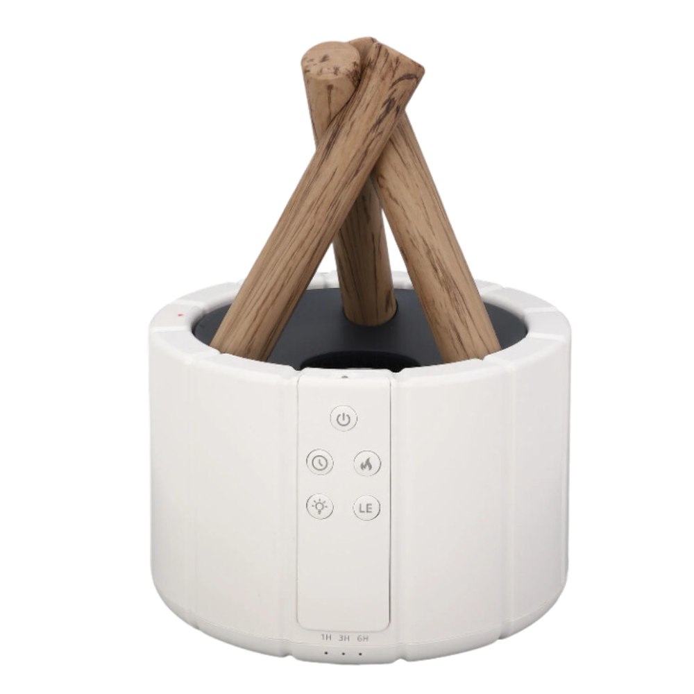 Hypnotiserende bål aromatherapy diffuser -Hvid - Ozerty