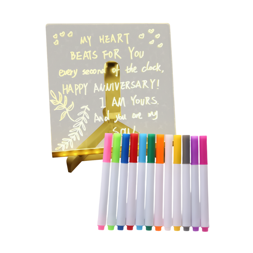 Fascinerende LED Opslagstavle -15 x 15 cm - Ozerty