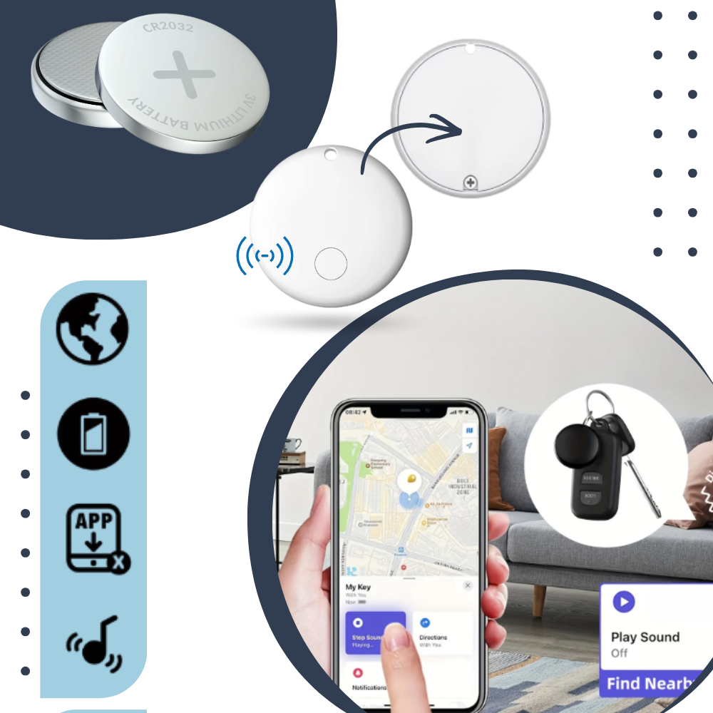 Mini Smart Nøglefinder - Ozerty