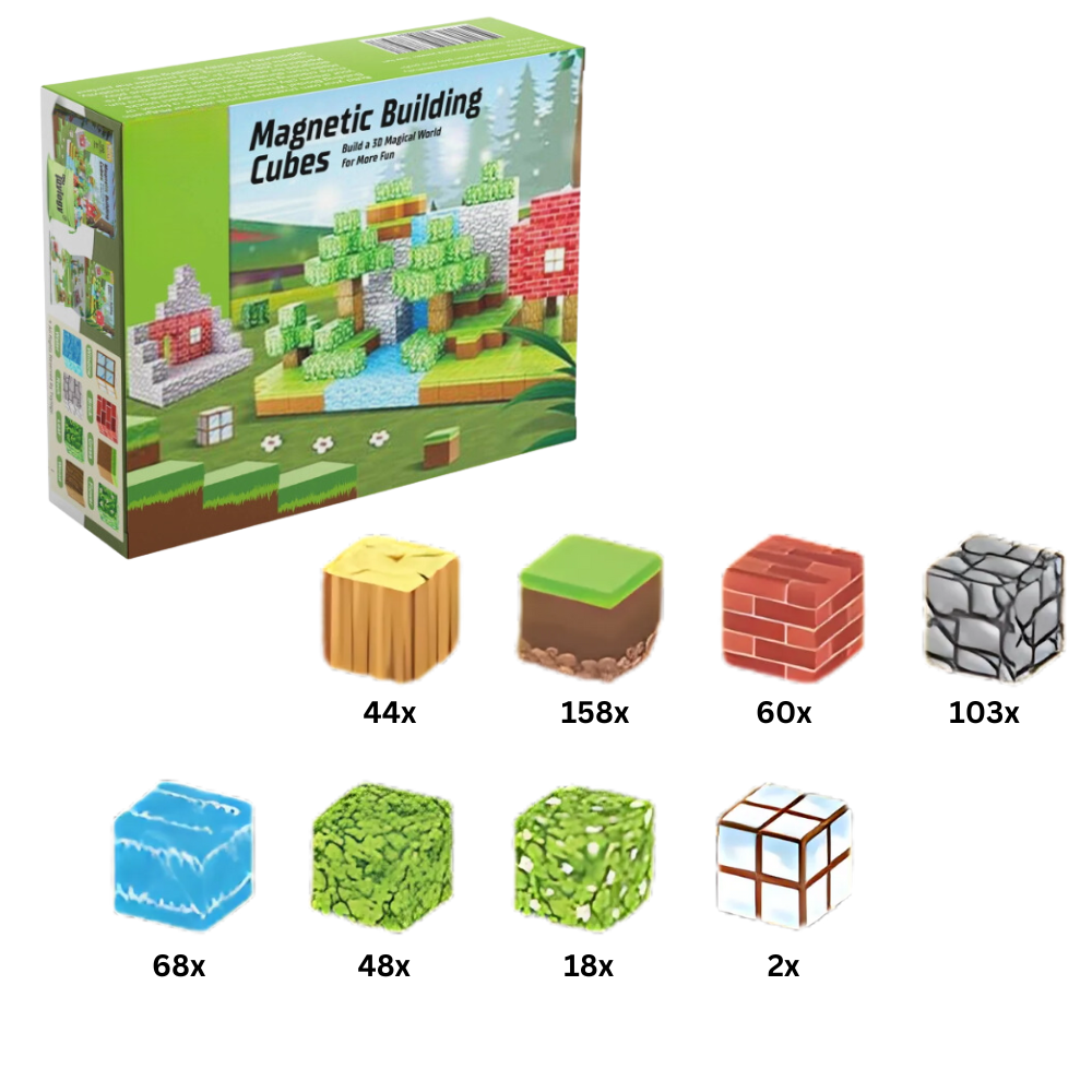 Lærerige Magnetiske Minecraft-klodser -501 STK. - Ozerty