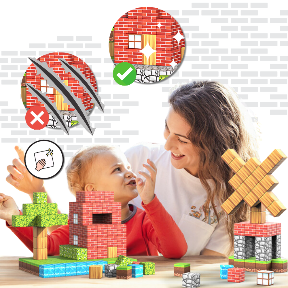 Lærerige Magnetiske Minecraft-klodser - Ozerty