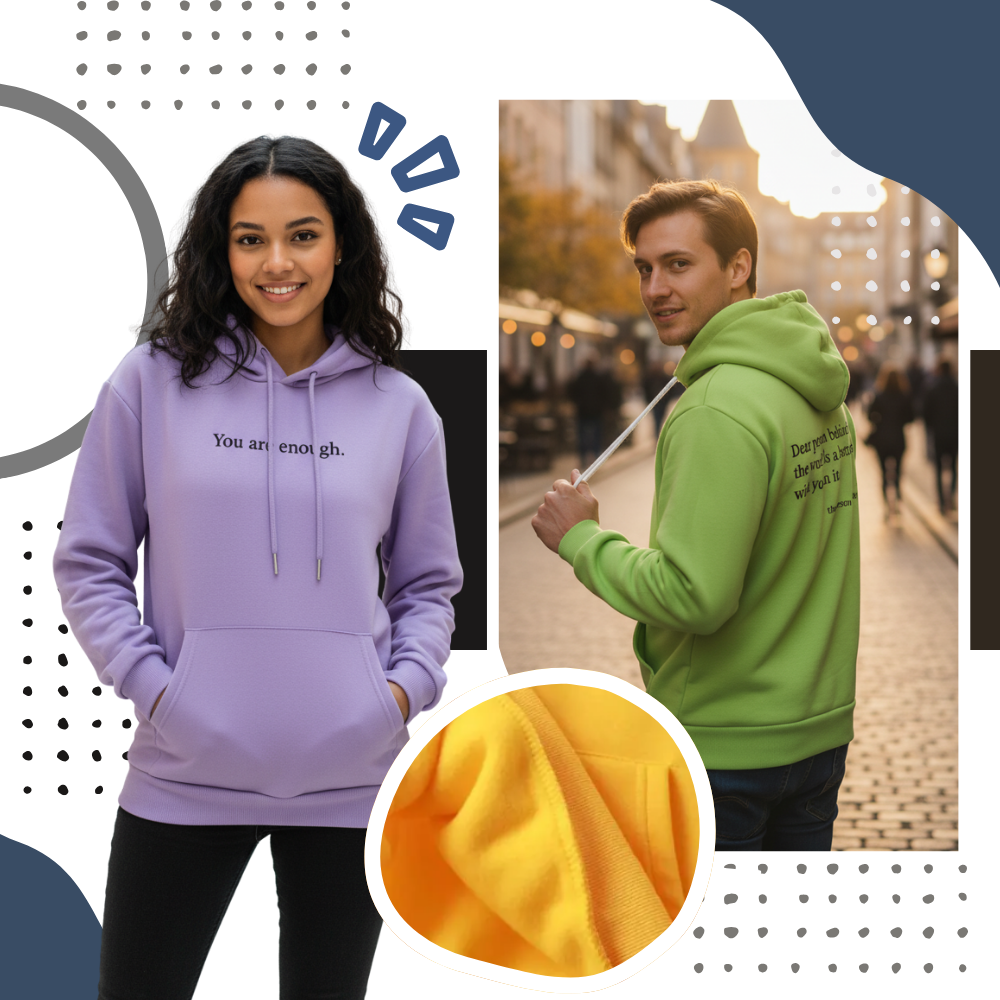 Motiverende Loose Hoodie til Kvinder - Ozerty