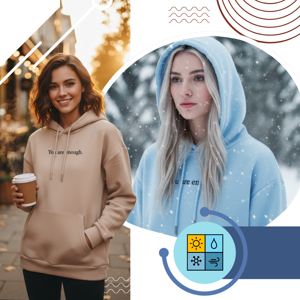 Motiverende Loose Hoodie til Kvinder - Ozerty