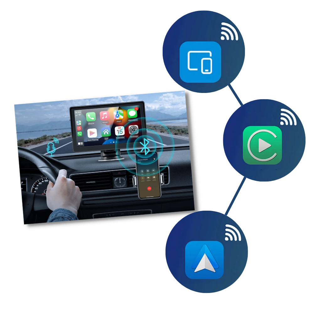 Trådløs multimedieafspiller i bilen

 - Ozerty