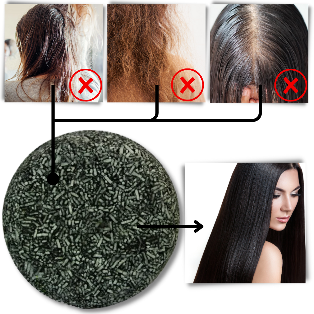 Naturlig shampoo til mørkfarvning af hår

 - Ozerty
