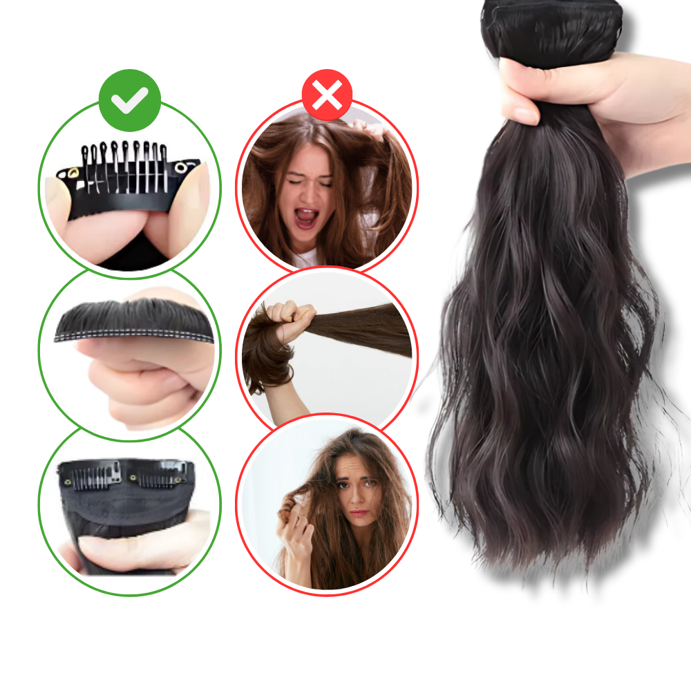Naturlige Håndvævede Hair Extensions med Clips - Ozerty