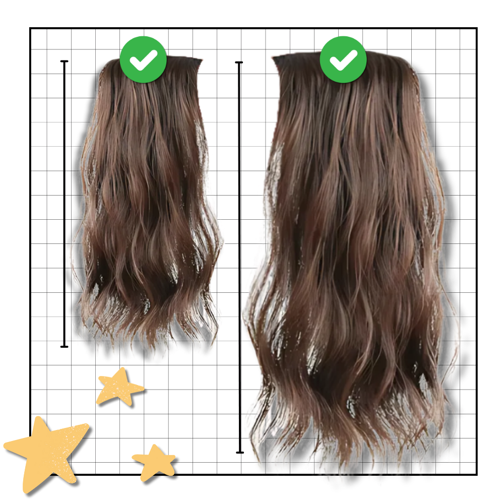Naturlige Håndvævede Hair Extensions med Clips - Ozerty