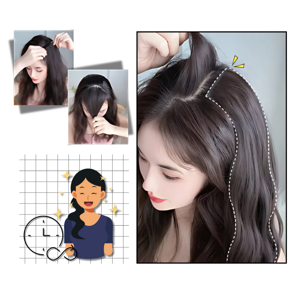 Naturlige Håndvævede Hair Extensions med Clips - Ozerty