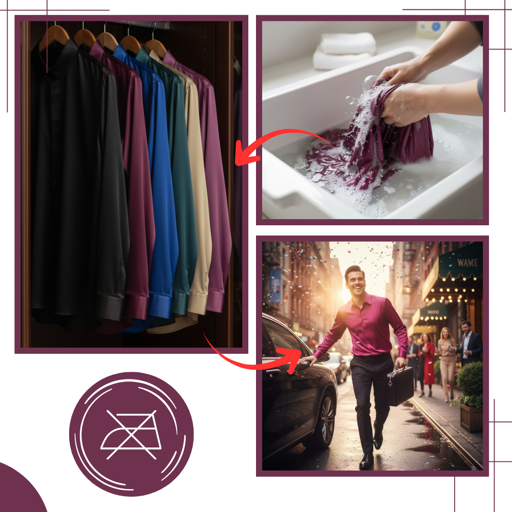 Strygefri Silkeblend Herrepolo​ - Ozerty