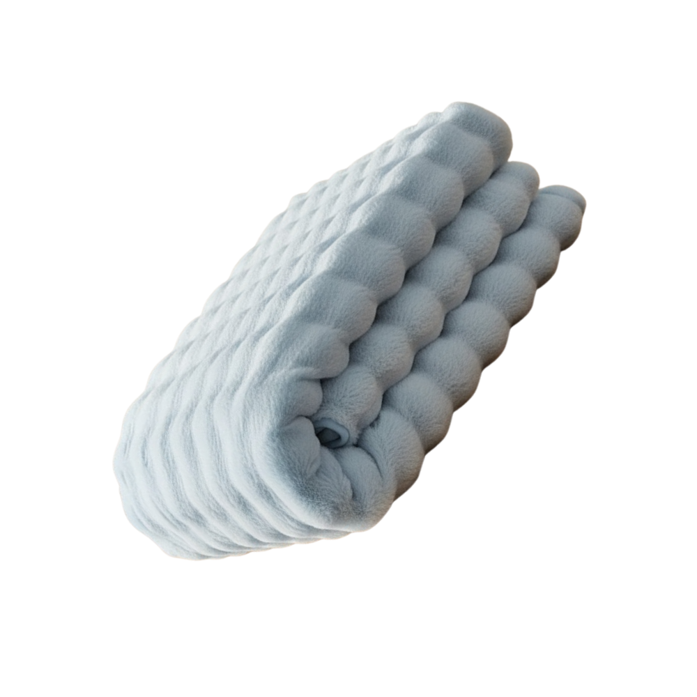 Skridsikre Behagelige Sofaovertræk i Plys -Blå - Ozerty