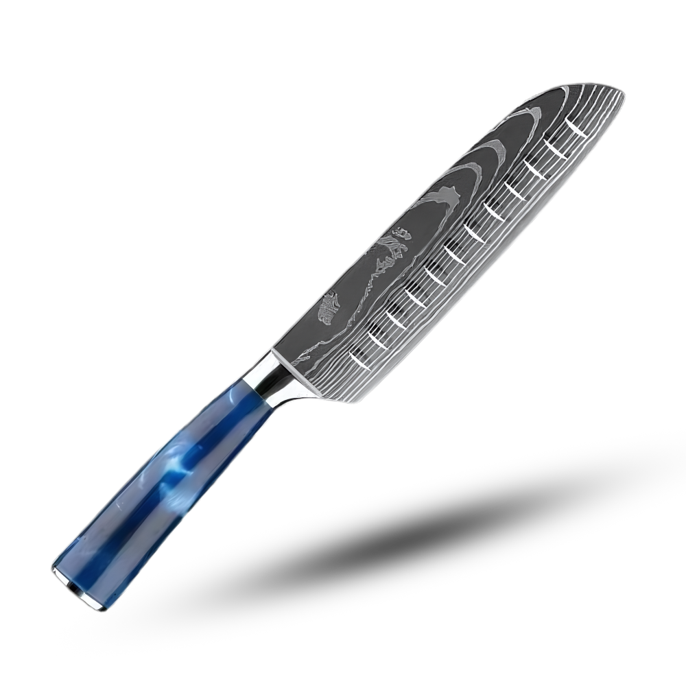 Ocean Blue japanske knive

 -Stor Santoku-kniv - Ozerty