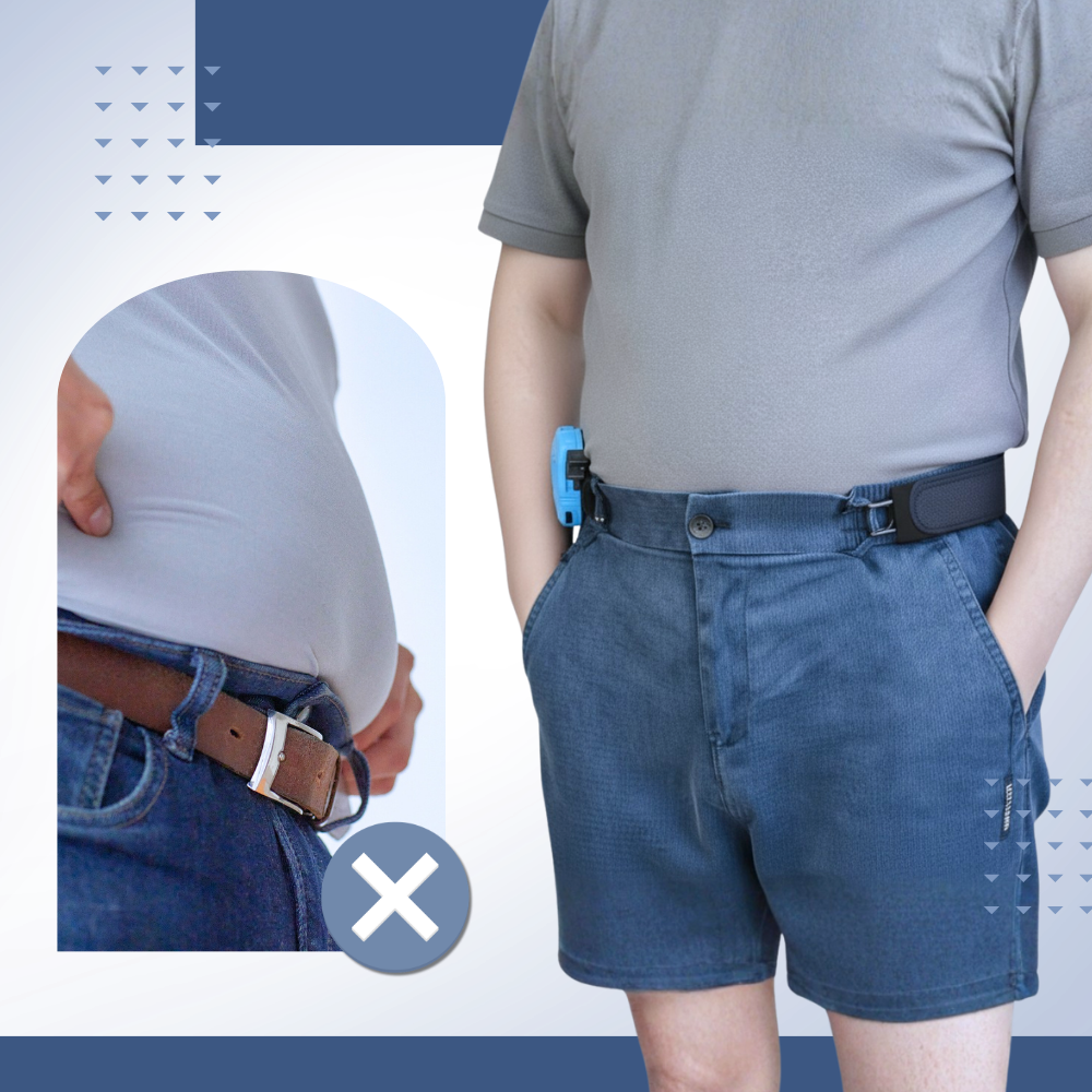 Forstærket Easy Wear sidebælte til mænd - Ozerty