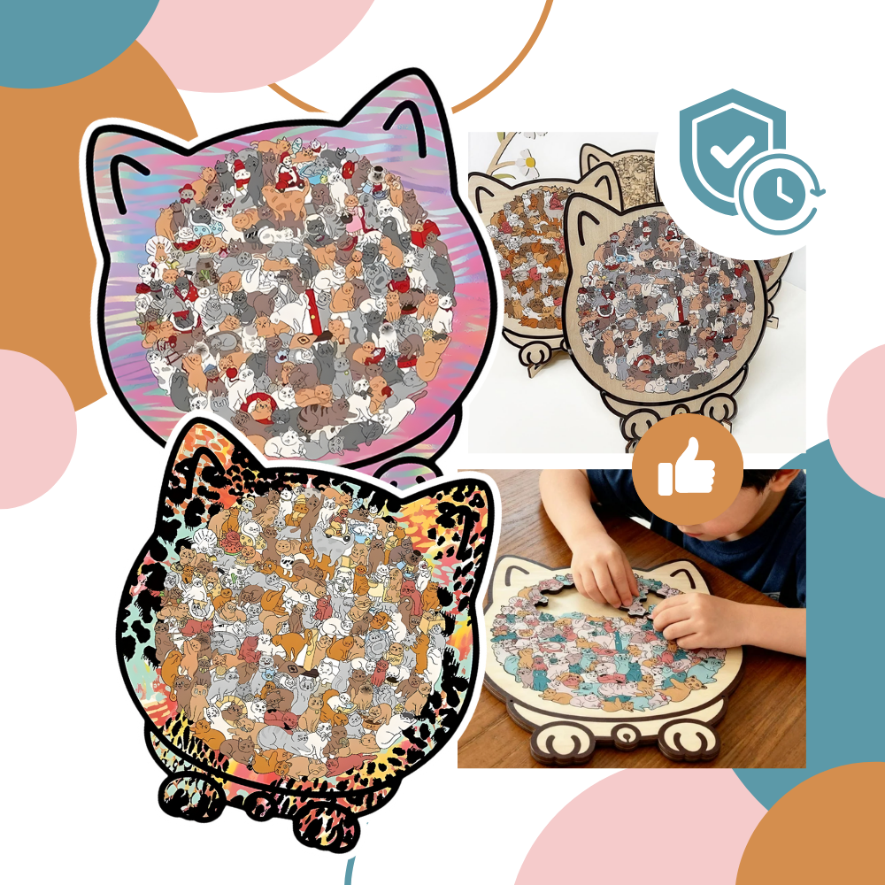 Afslappende Katte Puslespil - Ozerty
