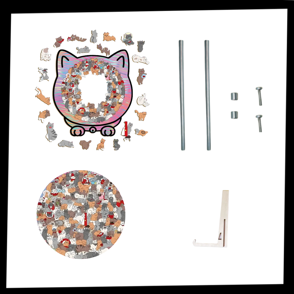 Afslappende Katte Puslespil - Ozerty