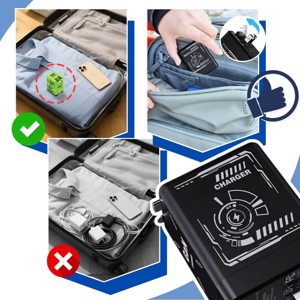 Udtrækkeligt Kabel med Dobbelt Oplader - Ozerty