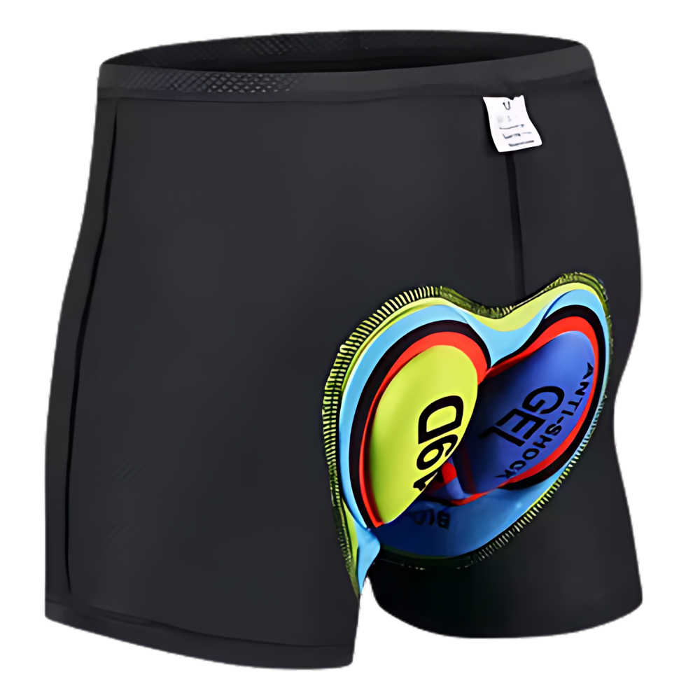 Polstrede cykelshorts uden sømme -Sort/SSort/MSort/LSort/XLSort/2XLSort/3XLSort/4XLSort/XS - Ozerty