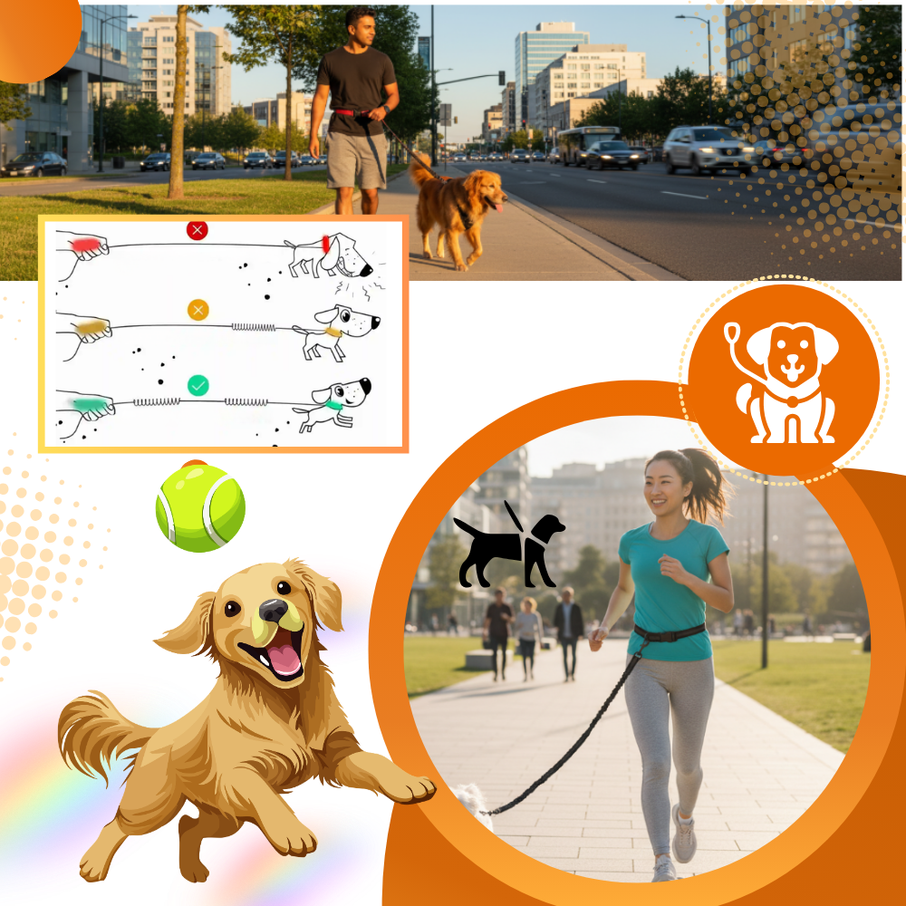Sikker og ergonomisk taljesnor til hunde - Ozerty