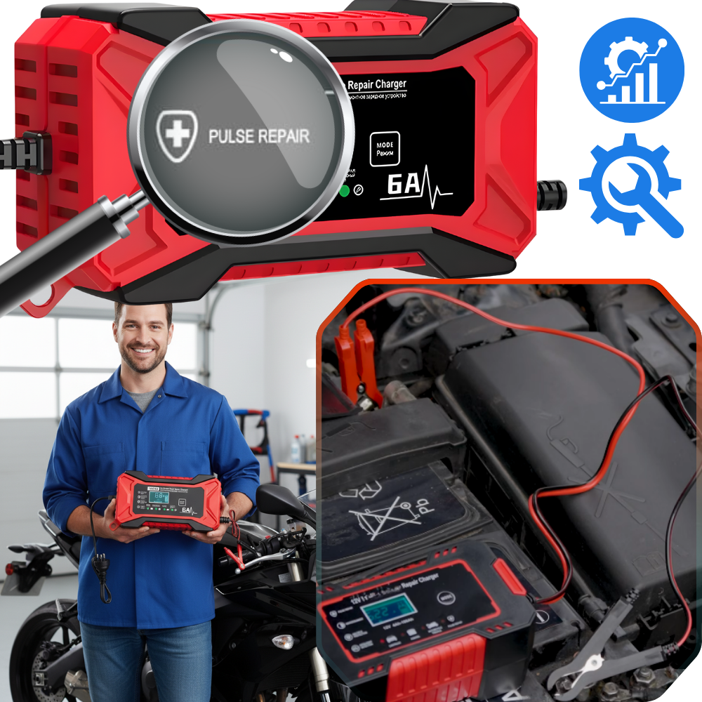 Smart 12V Batterioplader - Ozerty