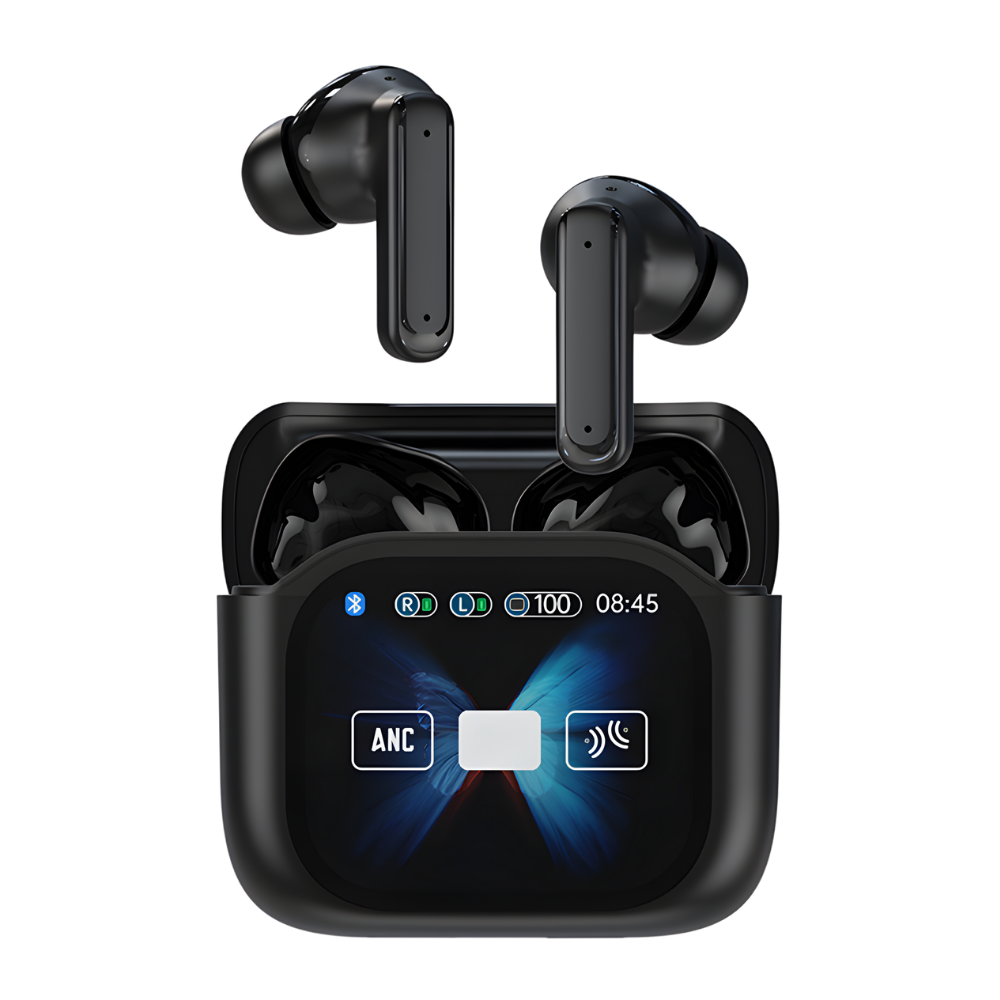 Smarte Øretelefoner med Støjreduktion -Sort - Ozerty