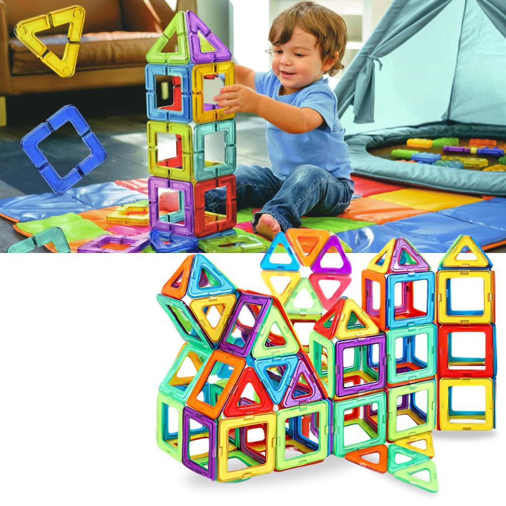 Snap & Build Magnetiske Klodser - Ozerty