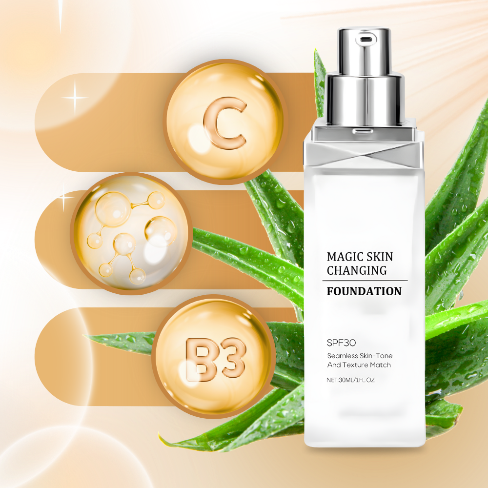 SPF 30 Farveskiftende Foundation - Ozerty