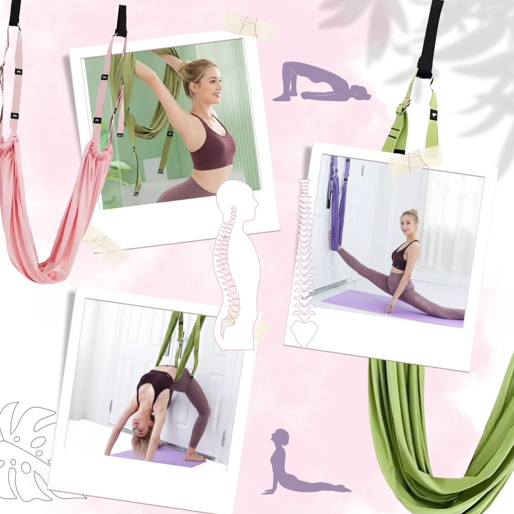 Stærk Justerbar Yogahængekøje - Ozerty