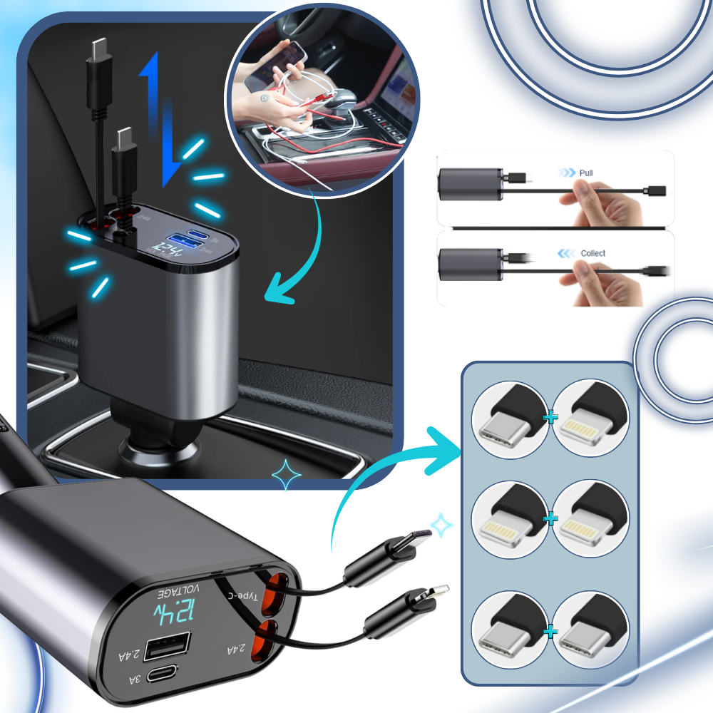 Teleskopisk Bilopladningsstation - Ozerty