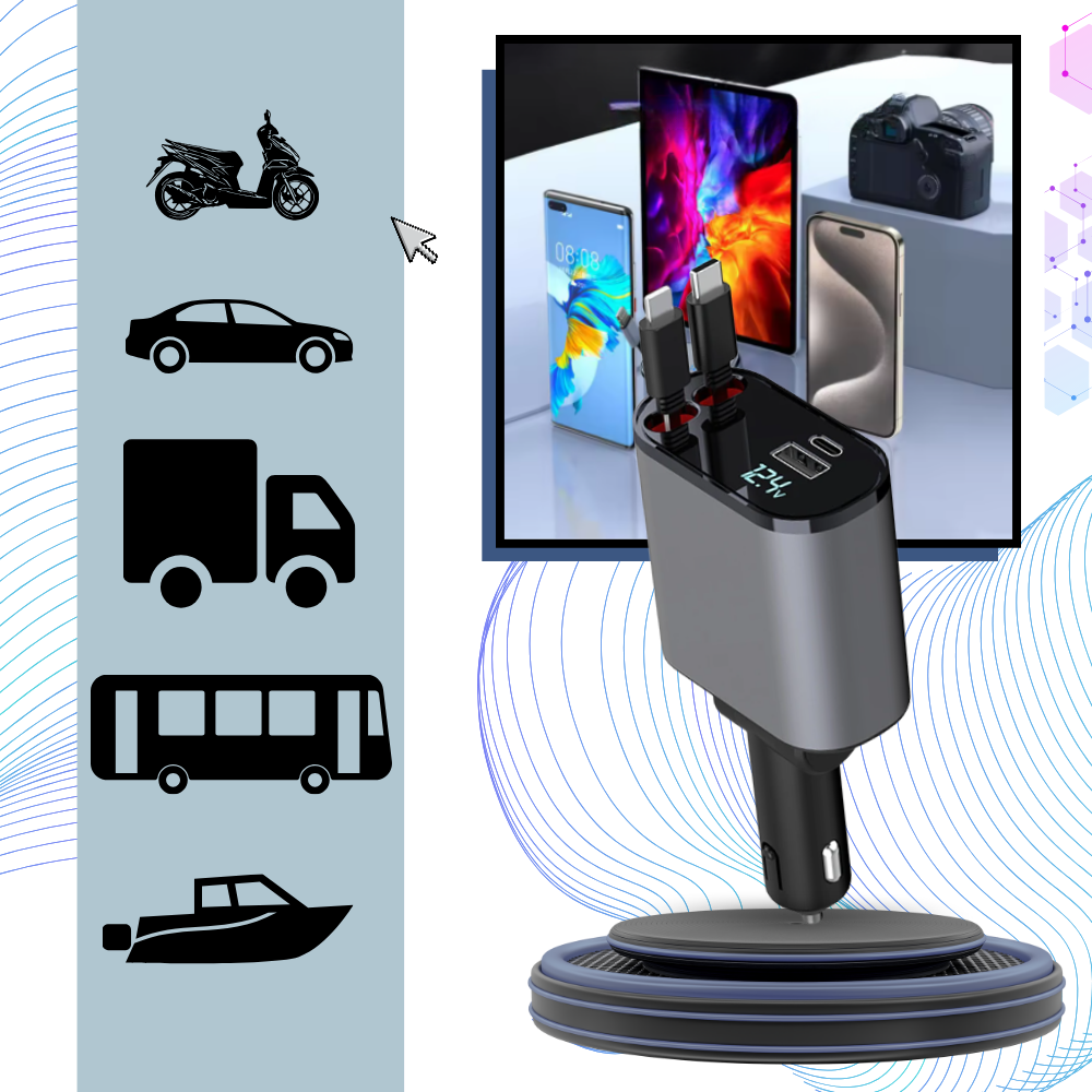 Teleskopisk Bilopladningsstation - Ozerty